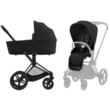 Коляска 2 в 1 Cybex Priam IV Matt Black complete