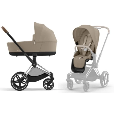 Коляска 2 в 1 Cybex Priam IV Chrome Brown complete